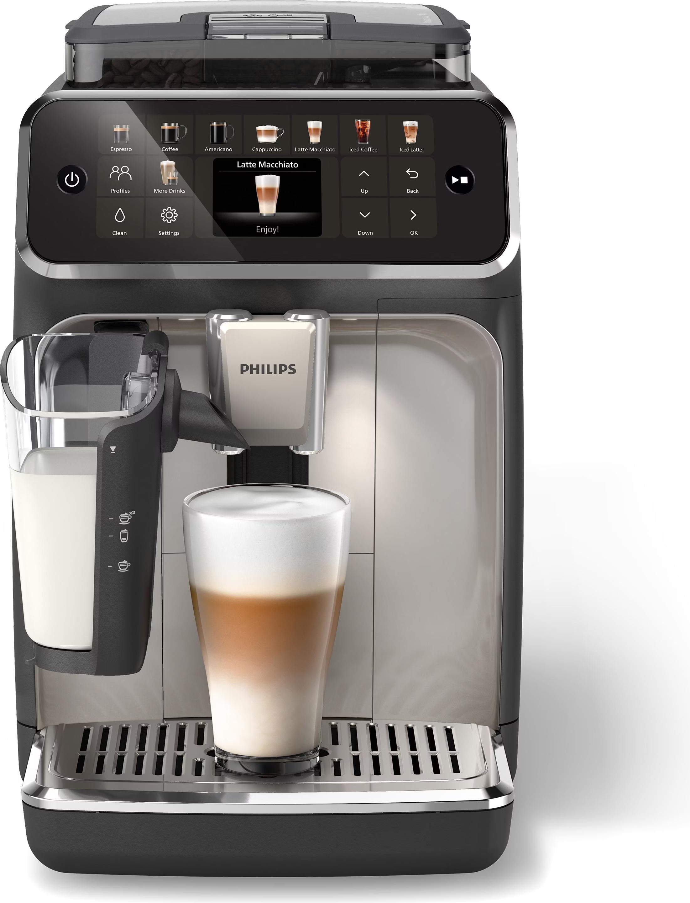 Philips 5500 Series EP5547/90 Kaffeevollautomat – Schwarz/Grau