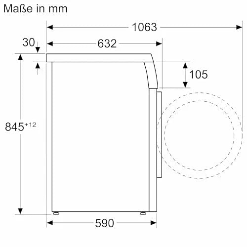 Bosch Serie 6 WUU28T70 Waschmaschine 8 kg Unterbaufähig