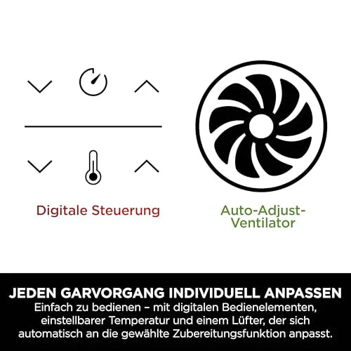Ninja Dual Zone Digital Air Fryer Heißluftfritteuse 9,5 L mit 2 Garzonen