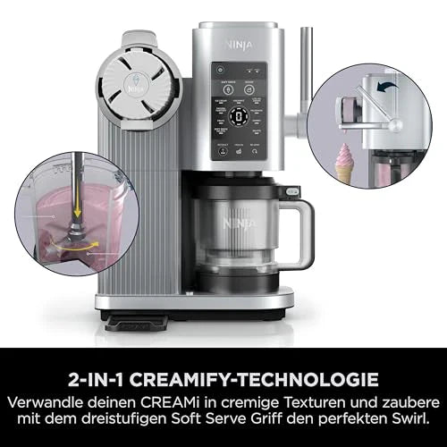 Ninja CREAMi Scoop & Swirl Eismaschine mit 2 Behältern