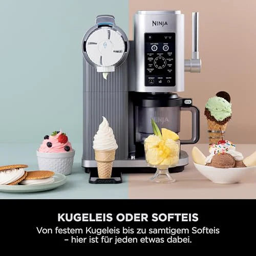Ninja CREAMi Scoop & Swirl Eismaschine mit 2 Behältern