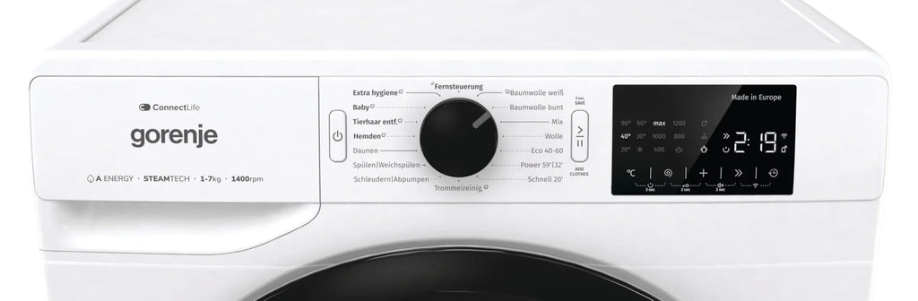 Gorenje WPNEI74A1TS Waschmaschine 7 kg 1400 U/min Dampffunktion AquaStop