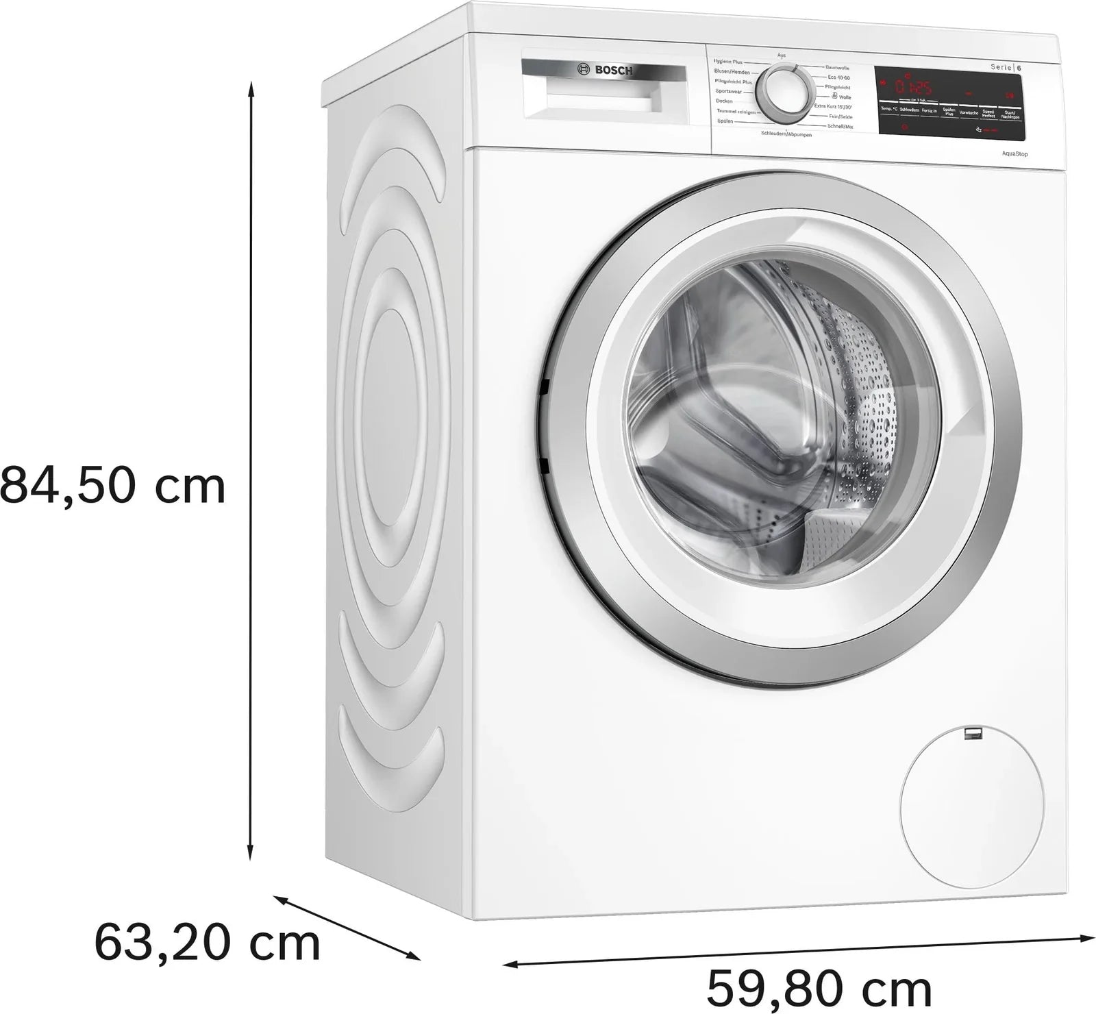 Bosch Serie 6 WUU28T42 Waschmaschine 9 kg unterbaufähig 1400 U/min
