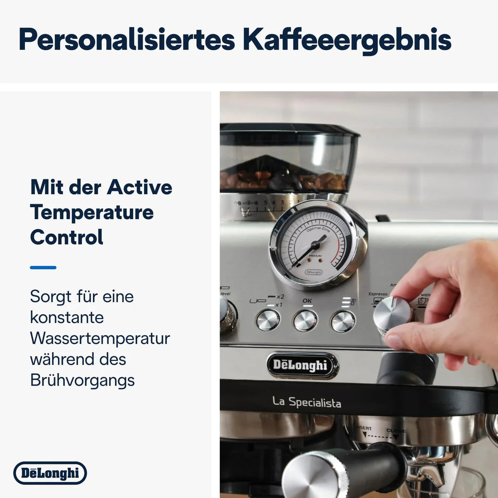 De’Longhi La Specialista Arte EC9155.MB Espressomaschine mit Mahlwerk 15 Bar