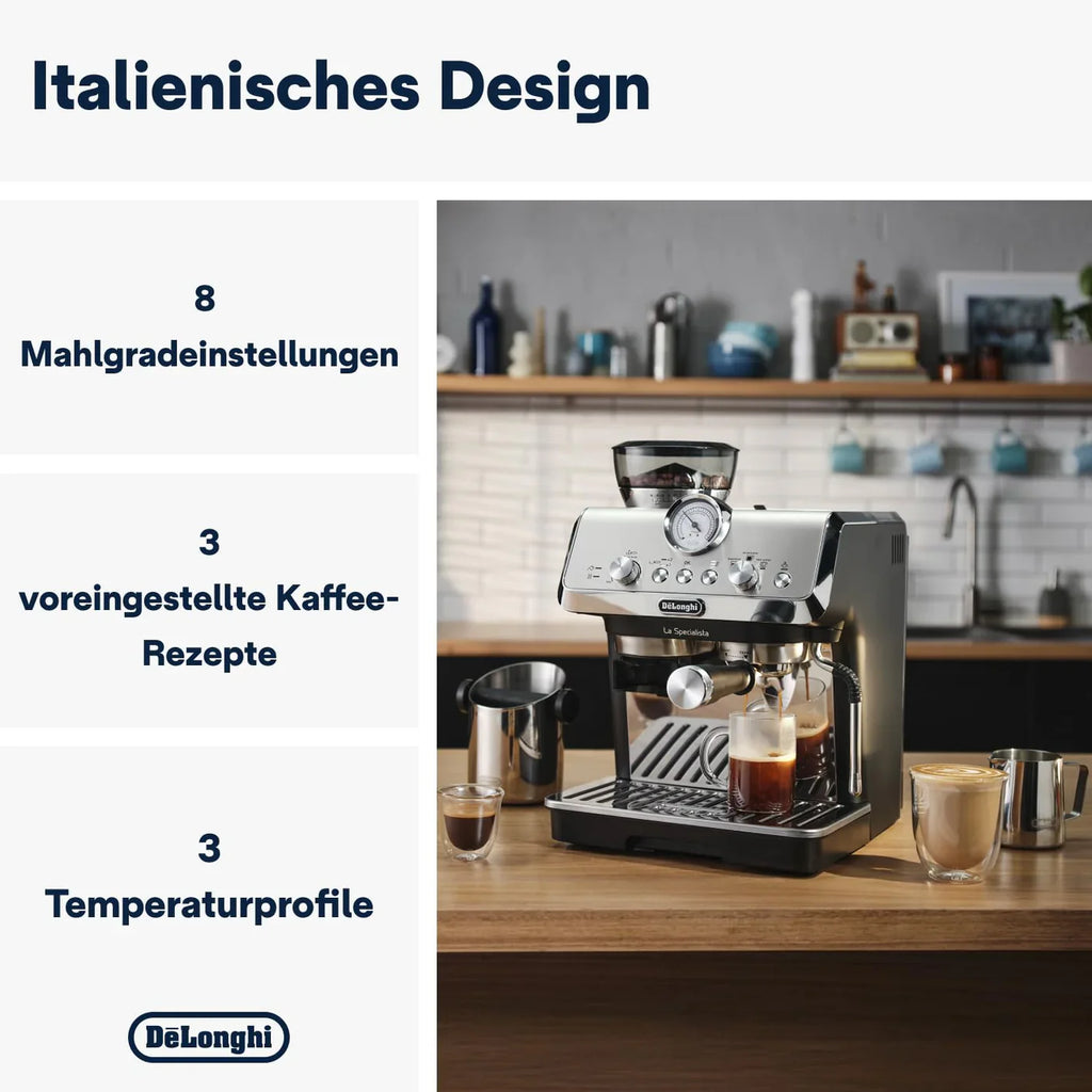 De’Longhi La Specialista Arte EC9155.MB Espressomaschine mit Mahlwerk 15 Bar