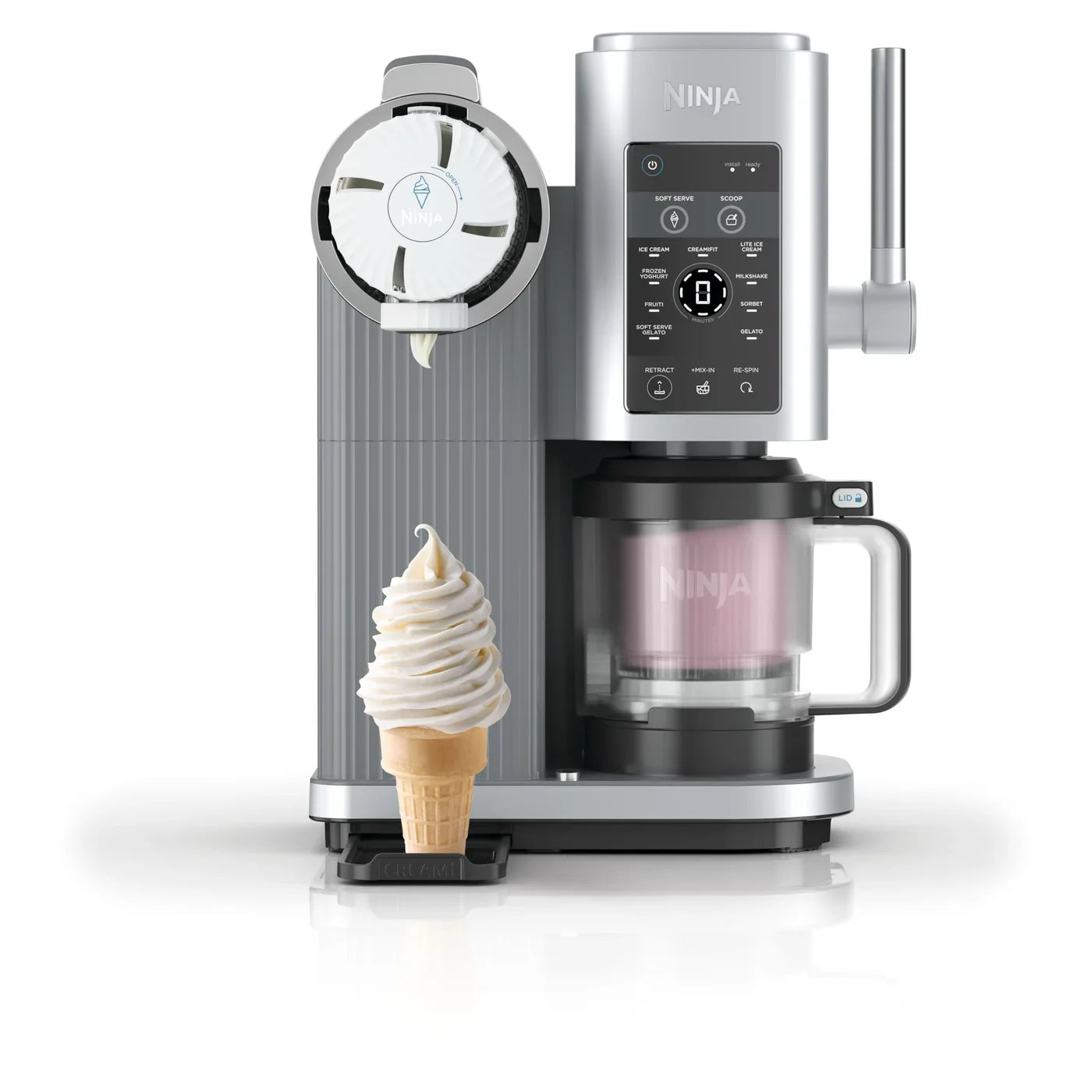 Ninja CREAMi Scoop & Swirl Eismaschine mit 2 Behältern