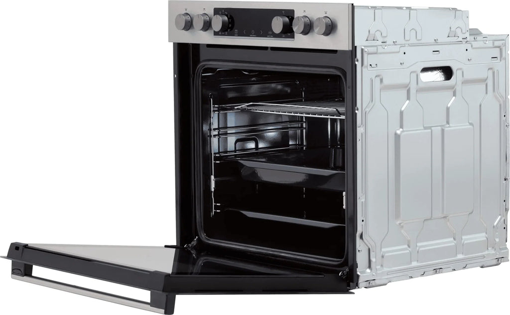 Gorenje Einbauherd Set Edelstahl Glaskeramik Kochfeld 77 L ExtraSteam