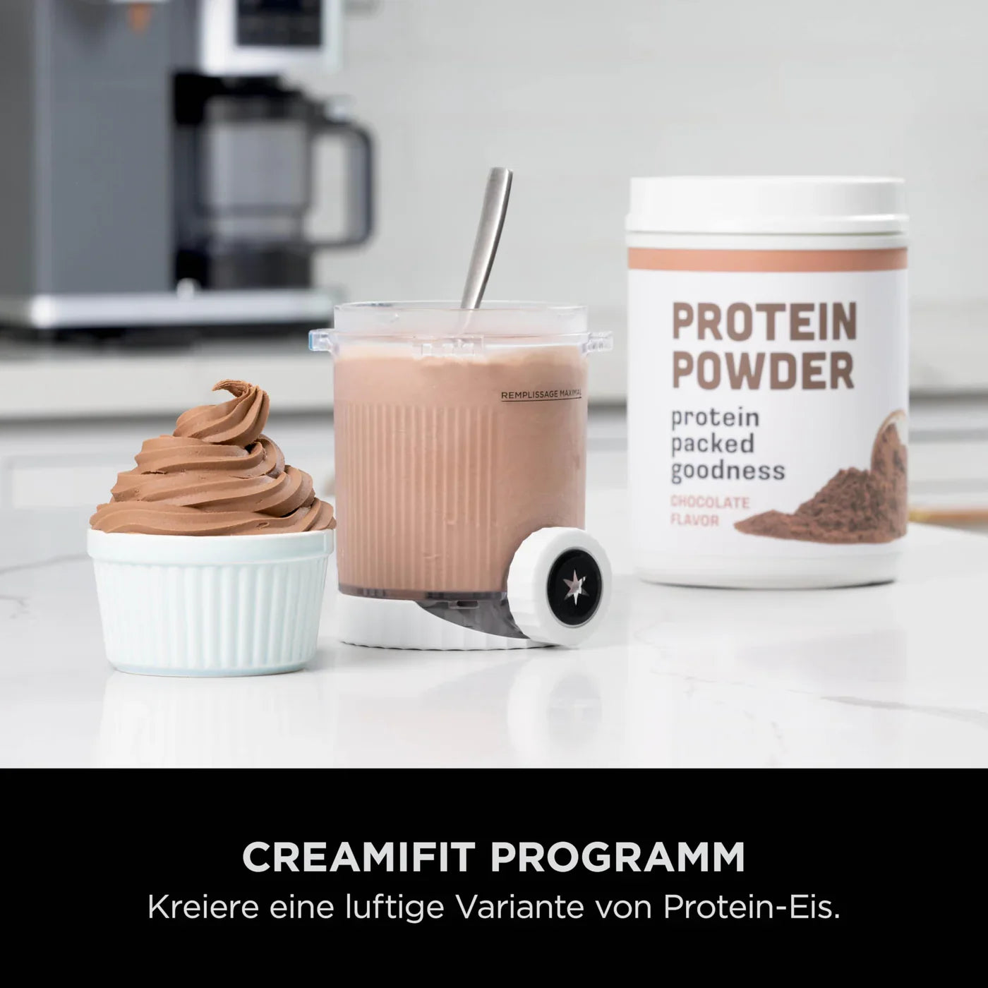 Ninja CREAMi Scoop & Swirl Eismaschine mit 2 Behältern