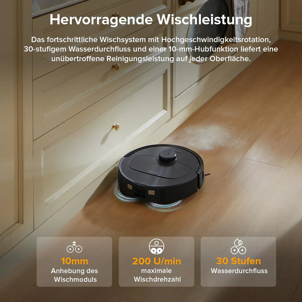 Roborock Qrevo Serie Saugroboter mit Wischfunktion 8000 Pa