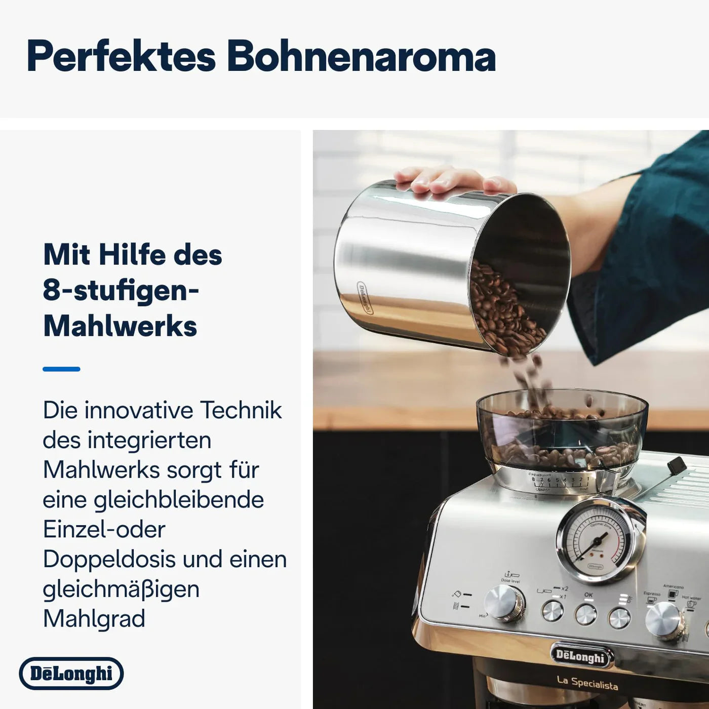 De’Longhi La Specialista Arte EC9155.MB Espressomaschine mit Mahlwerk 15 Bar