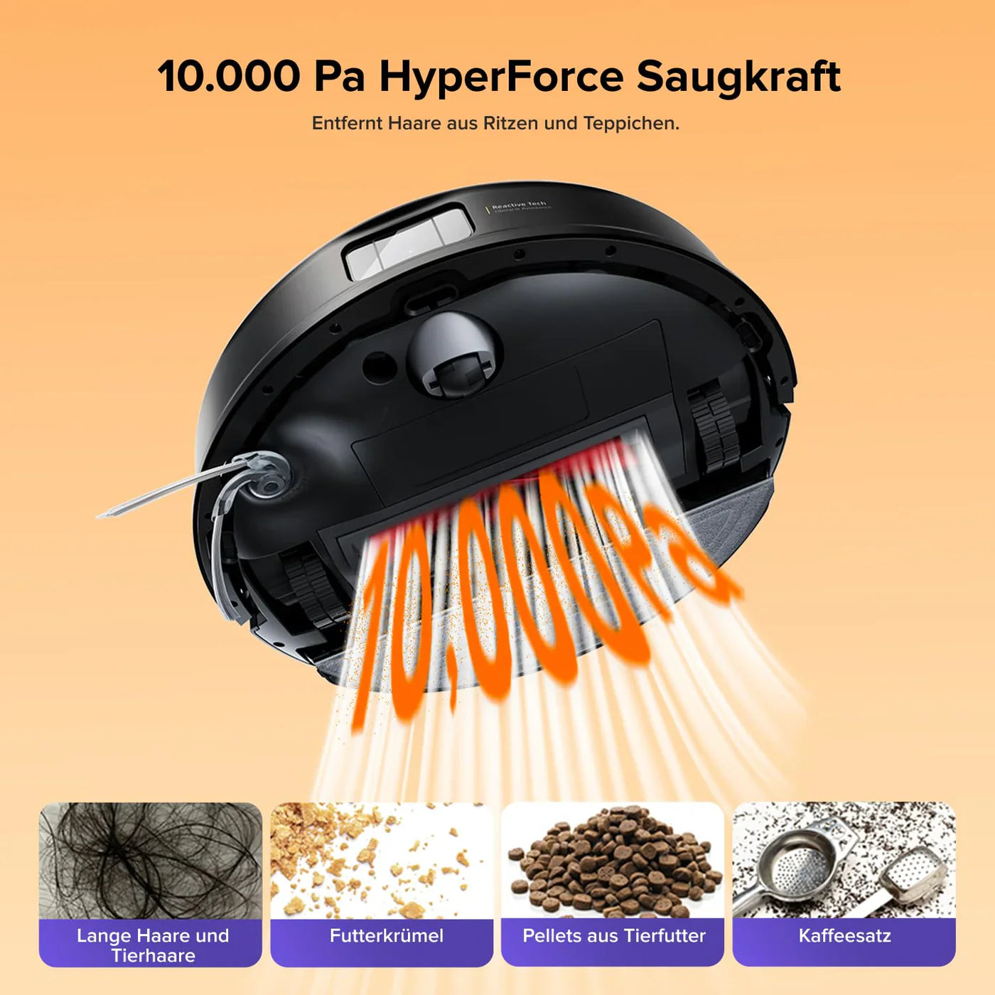 Roborock Q10 S5+ Set Saugroboter mit Wischfunktion 10000 Pa