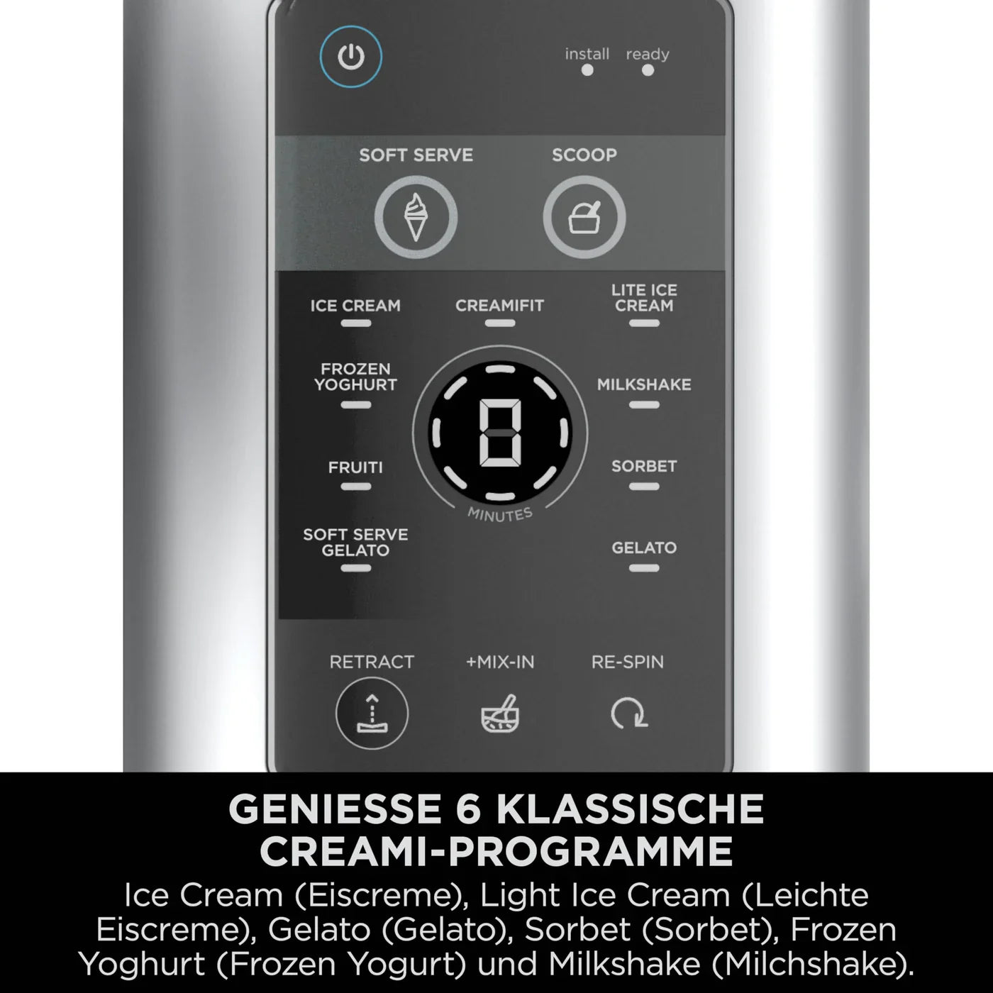 Ninja CREAMi Scoop & Swirl Eismaschine mit 2 Behältern