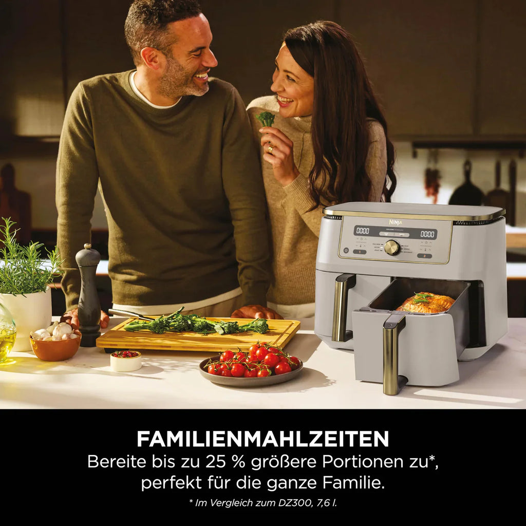 Ninja Dual Zone Digital Air Fryer Heißluftfritteuse 9,5 L mit 2 Garzonen