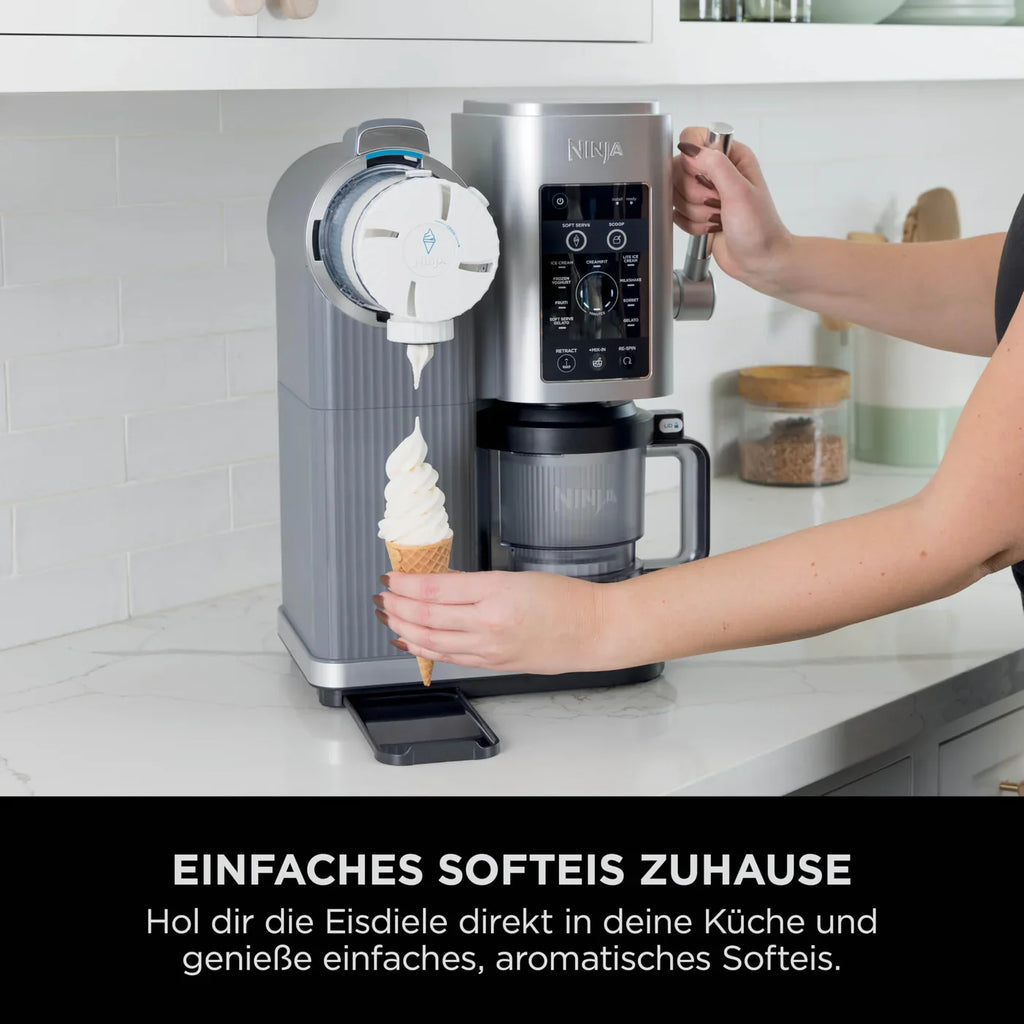 Ninja CREAMi Scoop & Swirl Eismaschine mit 2 Behältern