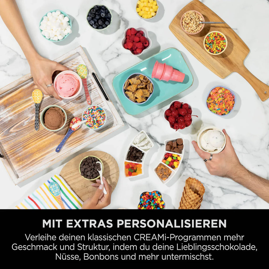 Ninja CREAMi Scoop & Swirl Eismaschine mit 2 Behältern