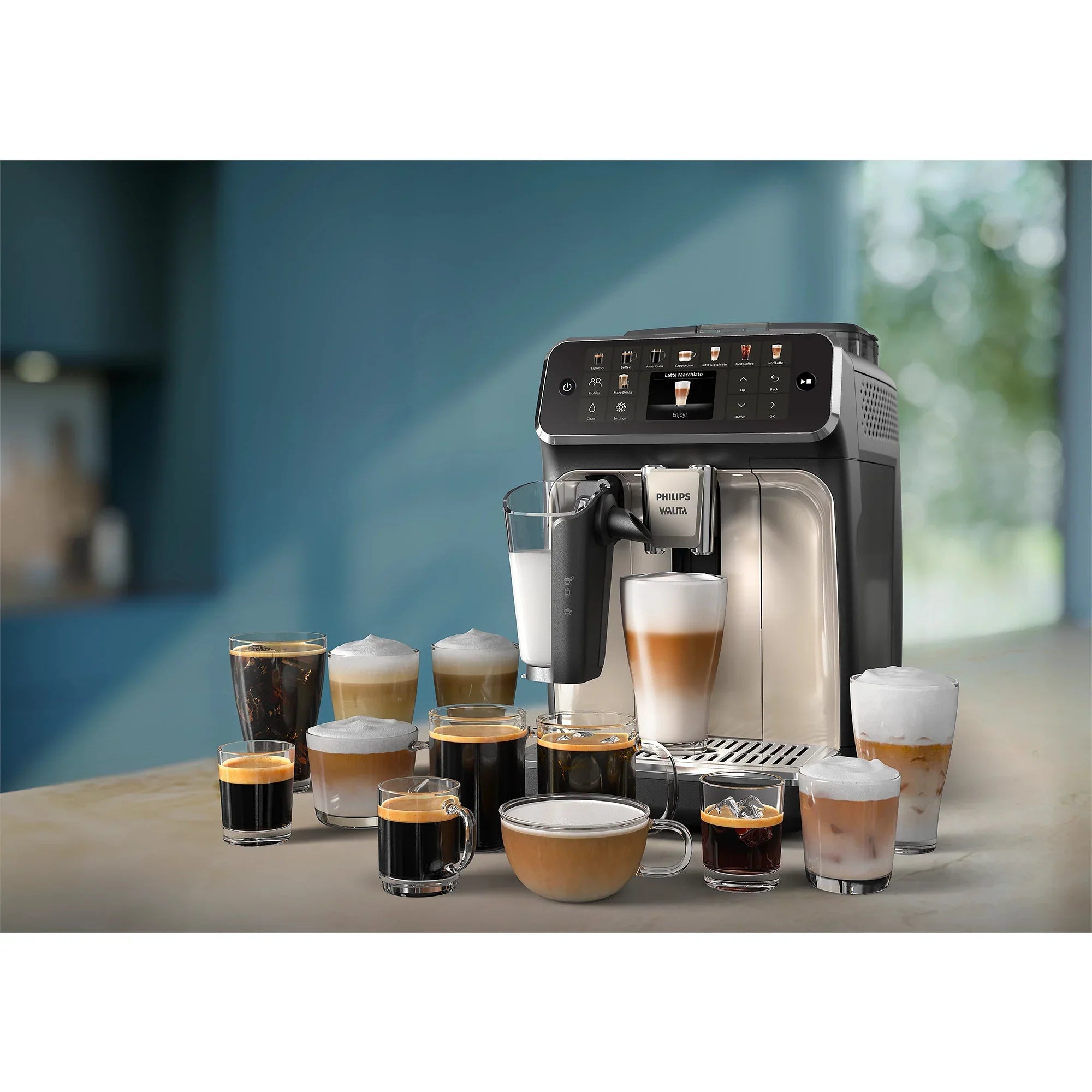 Philips Serie 5400 EP5447/90 Kaffeevollautomat LatteGo Chrom