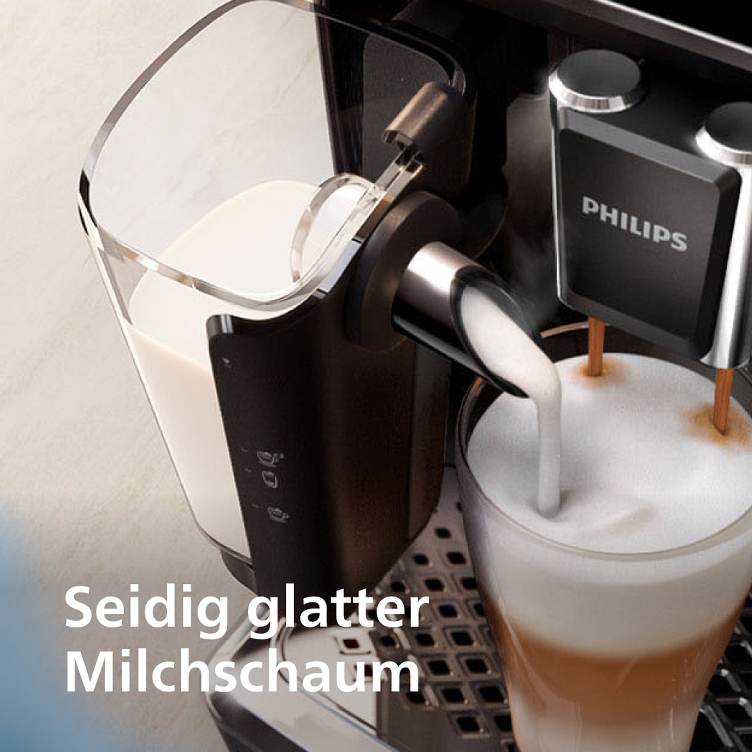 Philips Kaffeevollautomat 5400 Series EP5447/90 LatteGo 12 Kaffeespezialitäten und 4 Benutzerprofilen